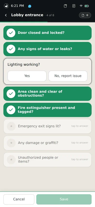 ARMS Field Staff App: answer in one tap
